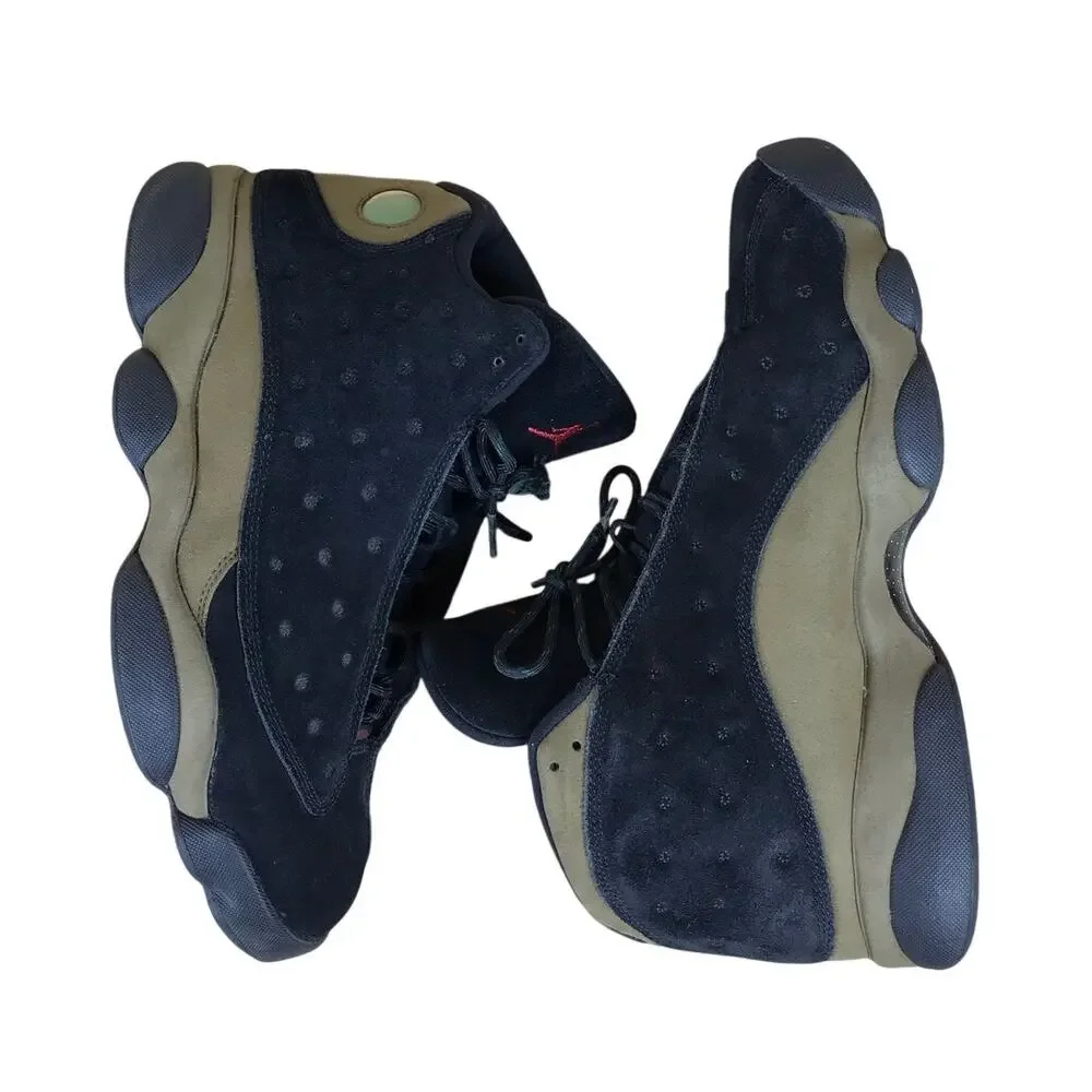 Air Jordan 13 Retro Olive Shoes Men’s 12 Black Basketball Sneakers 414571-006